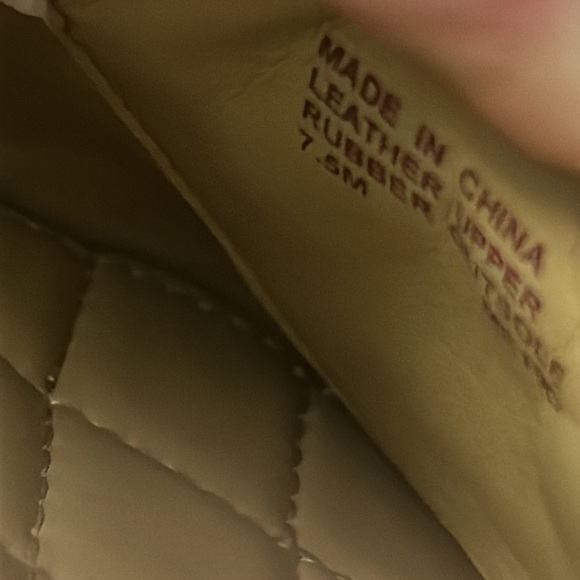 White Leather Michael Kors Flats - Picture 4 of 7